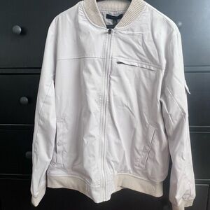 Men's White Bomber Jacket